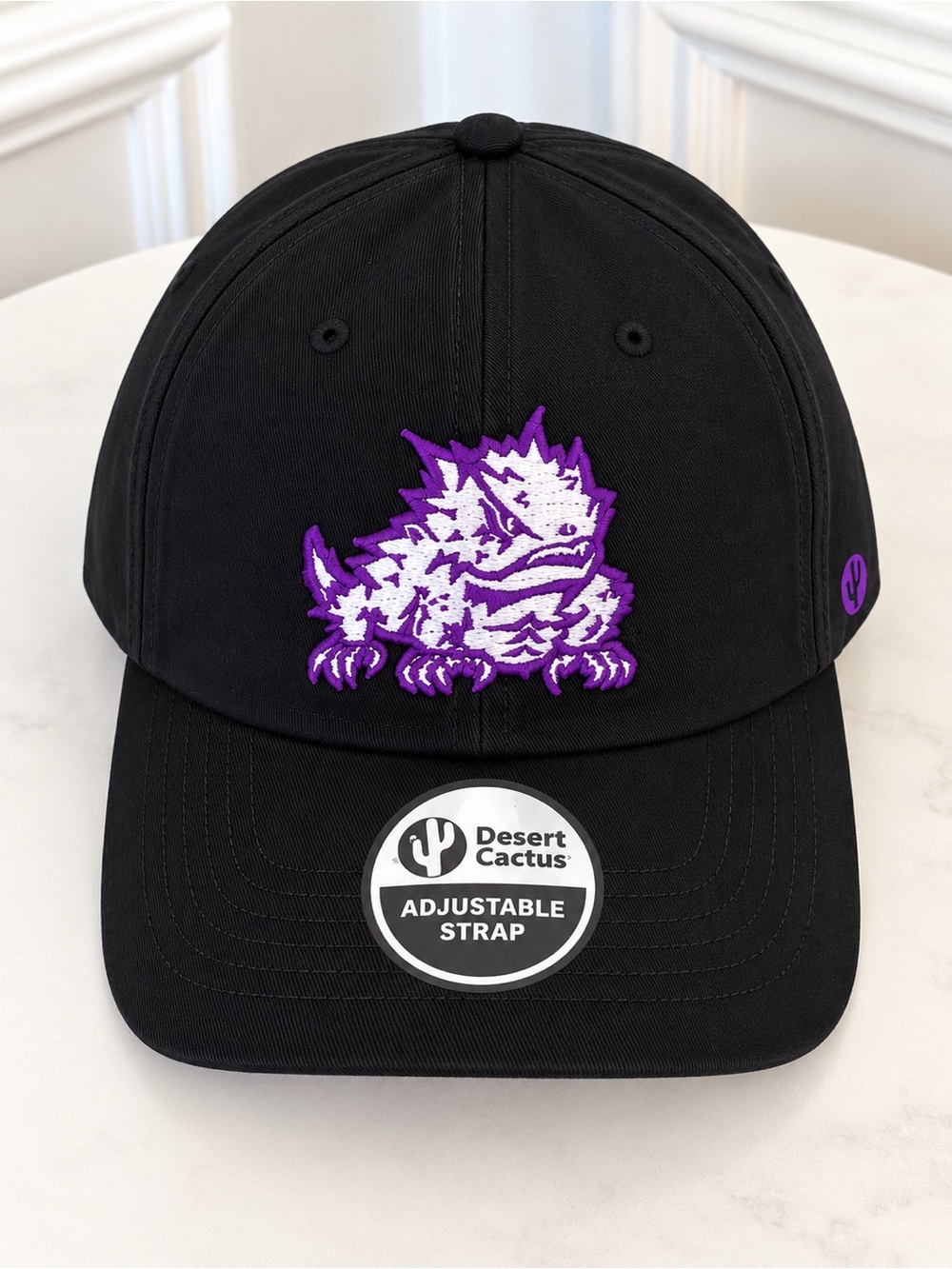 NWT TCU Horned Frogs Black Adjustable Strap Hat – Desert Cactus